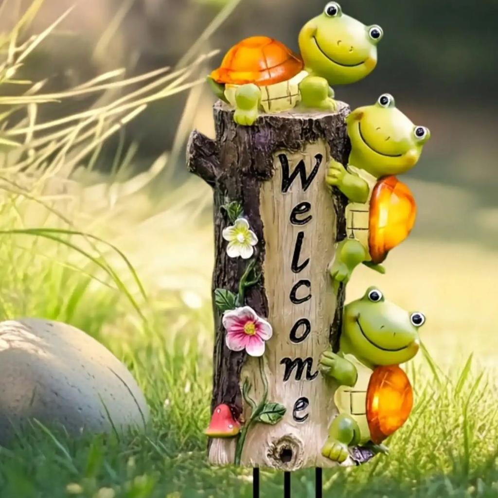 1pcs11.81 inch turtle garden decorative stake, high-quality outdoor decoration, suitable for courtyards and lawns, animal theme