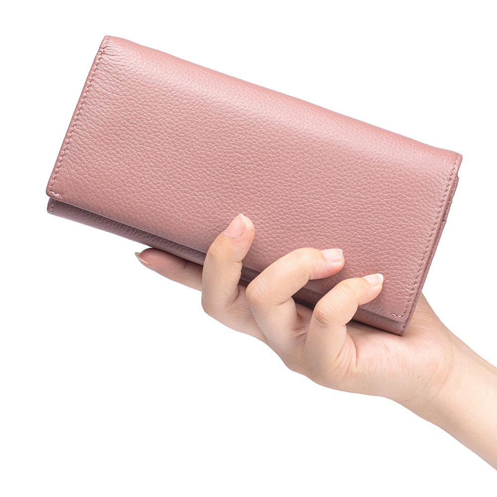 Neues Damen-Langportemonnaie Portemonnaie Große Kapazität Retro-Klammer Handy-Tasche Multifunktionale Clutch-Tasche