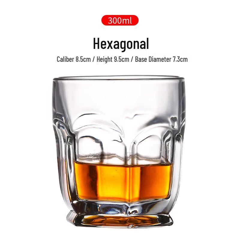 ZISIZ European Style Crystal Whiskey Glass