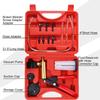 Vacuum pistol pump test kit, portable durable aluminum vacuum gauge manual vacuum pressure pump brake fluid discharge kit