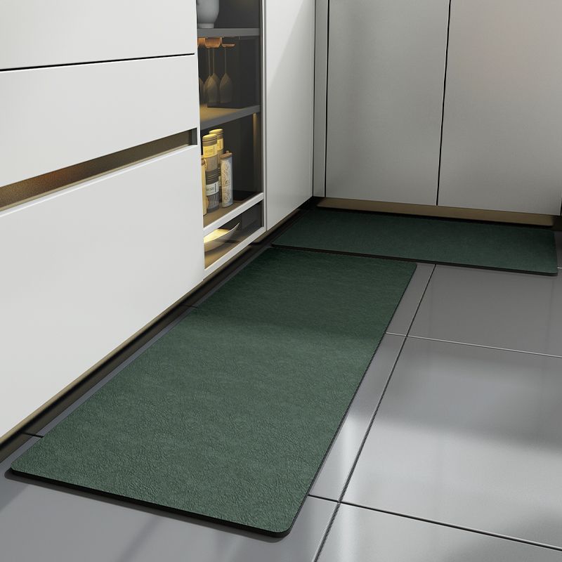 Kitchen Floor Mat Non-slip Rub Clean Household Long Strip Simple Absorbent Oil Absorbent Foot Mat Oil Resistant Carpet Dirty Mat