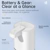 Automatic 4 Gear Automatic Foam Soap Dispenser 380ml Touchless Smart Display Wall Mount USB Rechargeable for Bathroom Kitchen