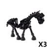 Halloween Decorative MOC Building Blocks Pumpkin Carriage Tombstone Skeleton Flame Horse Accessories Elf House Bricks Toys Gifts