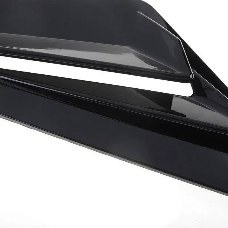 For Hyundai Elantra   Car Rear Window Louver Shutter Cover Side Vent Scoop Blinds Trim Exterior Sticker ABS Carbon/Black