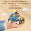 Plastic Mini Druk Op Ga Voertuigen Mini Formaat Traagheid Terug Trekken Auto's Kruipende Speelgoed Vroege Educatie