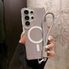 MagSafe Wireless Charging Acrylic Magnetic Lanyard Phone Case For Samsung S26 Ultra S24 S22 S23 S25 Ultra Plus FE A57 A56 A55