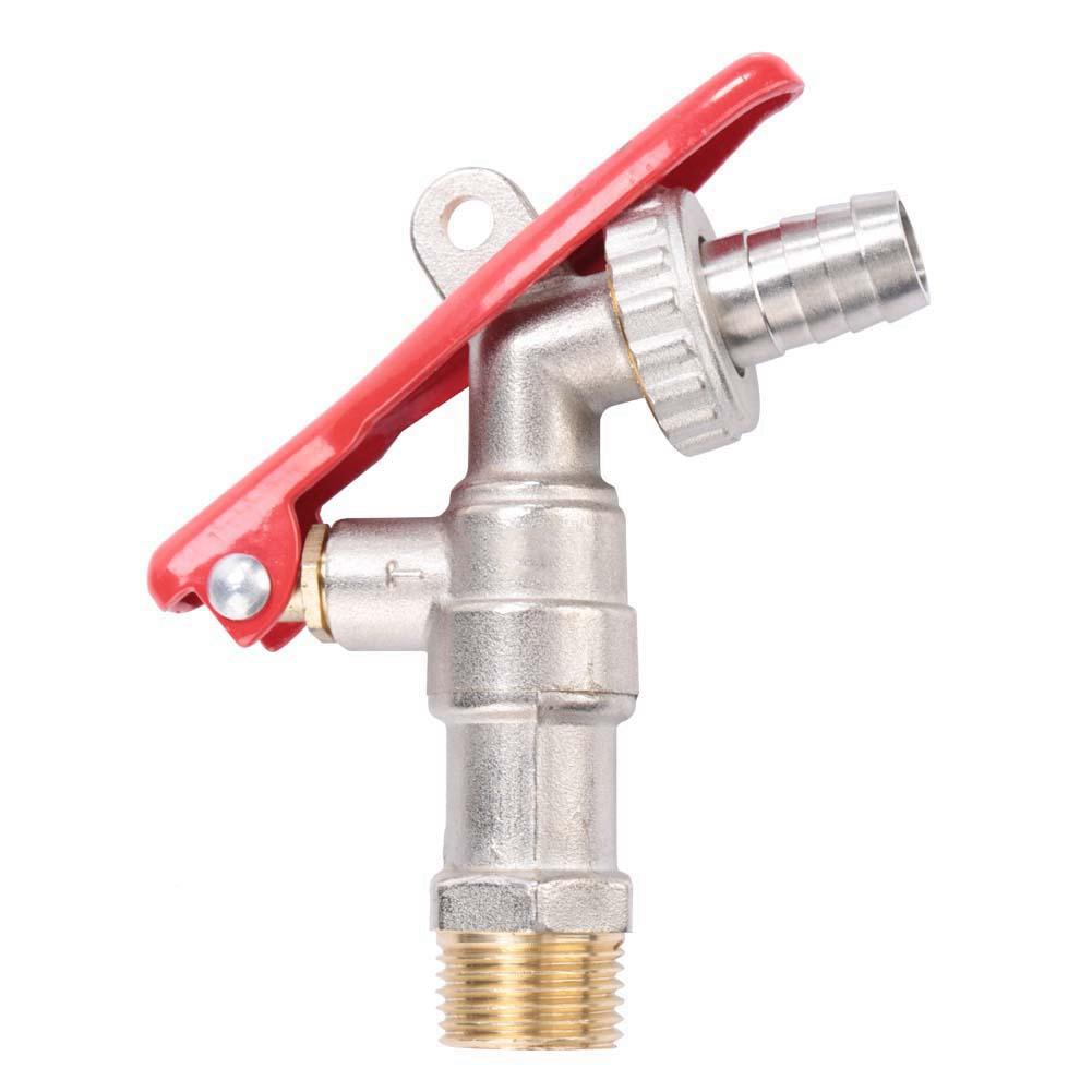 Brass 1/2" Thread Water Tap Lockable Faucet Home Outdoor Garden Tool Lockable Garden Tap Lockable Faucet Lockable Garden Faucet