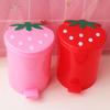 Mülleimer Große Kapazität Gute Tragfähigkeit Exquisite Form Praktisch Hohe Haltbarkeit Dekorativ Kunststoff Erdbeer-Stil Abfallbehälter Müll