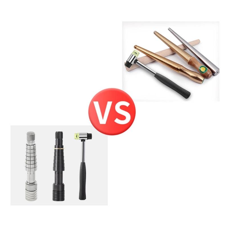 Ring Enlarger Stick with Rubber Hammer Ring Mandrel Sizer Expander Finger Wedding Band Sizer Tool for Jewelry Making