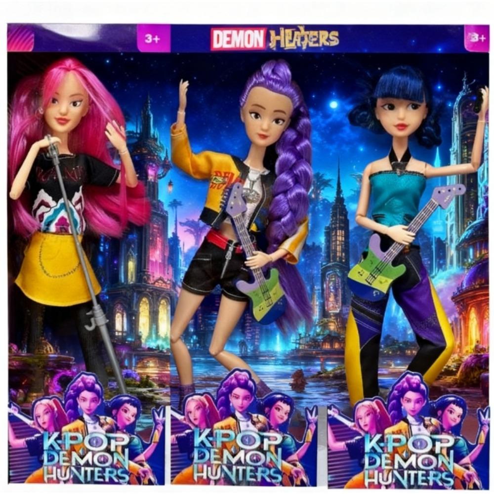 Kpop Demon Hunters Action Figure Doll Derpys Tiger Rumi Mira Zoey Sussy Collectible Toy For Fans Christmas Gifts