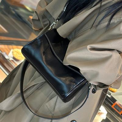 Casual Underarm Leather Bag for Women, A Retro Crossbody Versatile Single-shoulder Bag