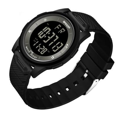 Timever Digitale Herren-Armbanduhr, Dünn, Leicht, Bequem, Wasserdicht, LED-Uhr, Wecker, Sportuhr mit Stoppuhrfunktion, Leicht ablesbar,