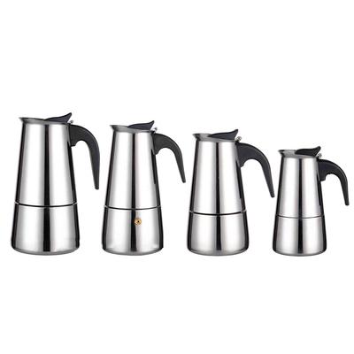 Ergonomic Handle Design Coffee Maker Moka Pot Stainless Steel Pot