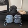Taška přes rameno Džínová crossbody taška Dámská lehká taška na mobilní telefon