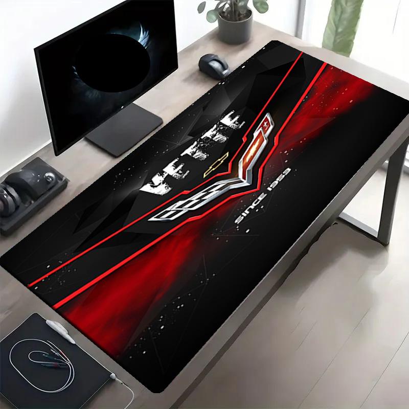 Chevrolet Corvette Print Mouse Pad, Anti‑Slip Desktop keyboard Mat, for PC Laptop Gaming Working Daily Use, Cool Festival Surprise Gift