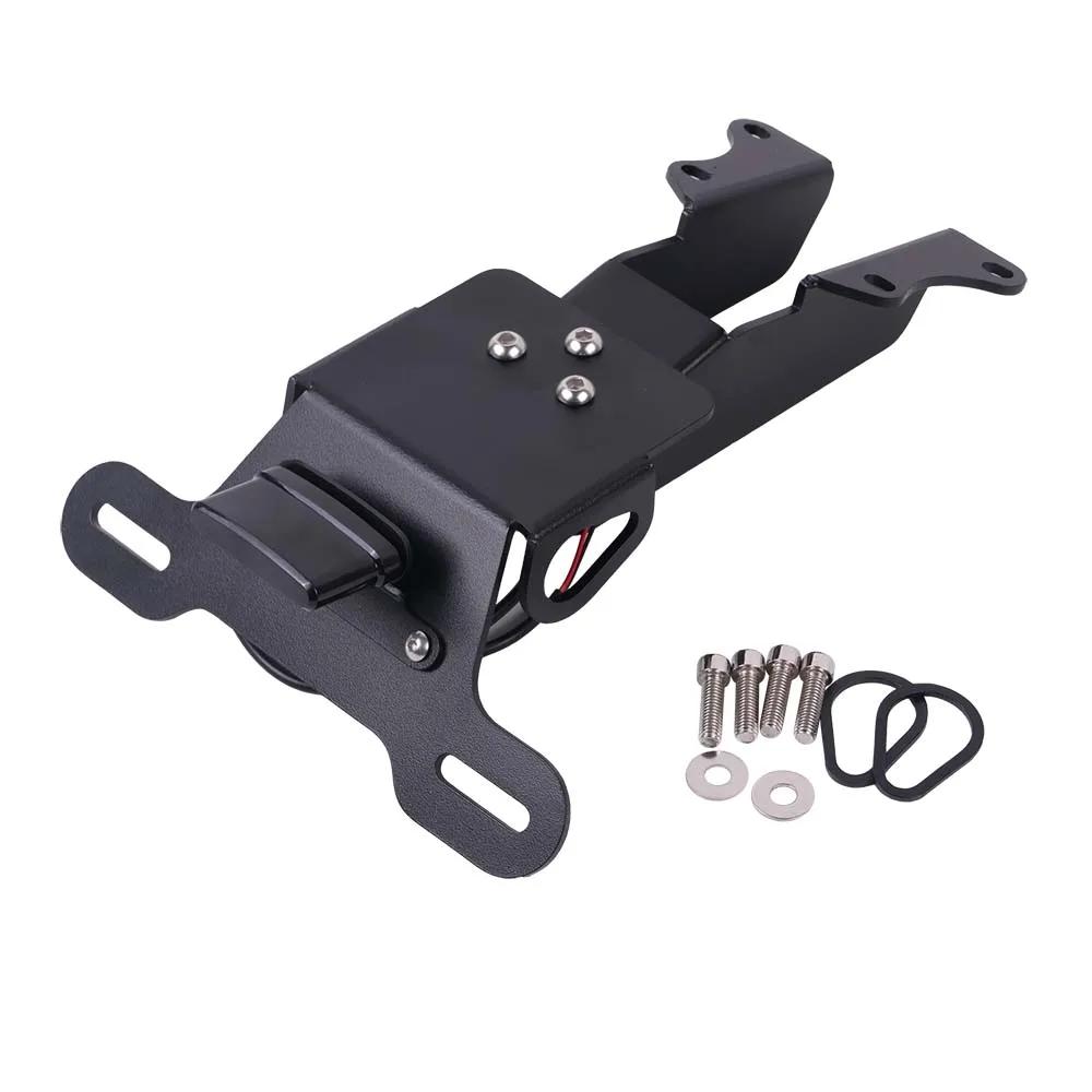 For YAMAHA MT07 Tracer MT-07 Tracer 7 700 GT 7GT 700GT Motorcycle License Plate Holder Bracket Tail Tidy Fender Eliminator Light чёрный