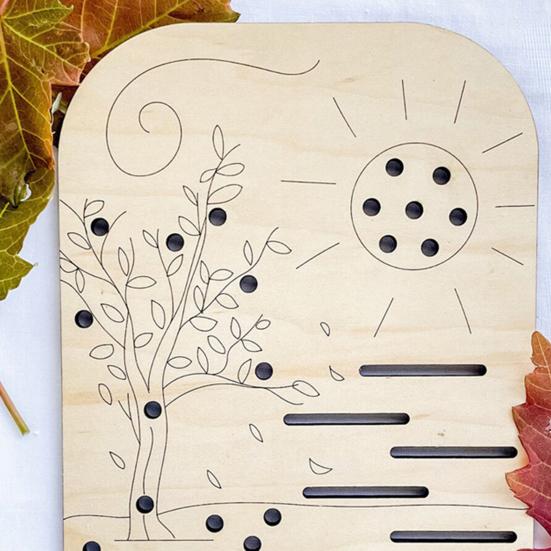 Flower Leaf Collector Board DIY Fresh Plants Flower Arrangement Collection Display Wooden Plate Decoration Mom Birthday Christmas Gift