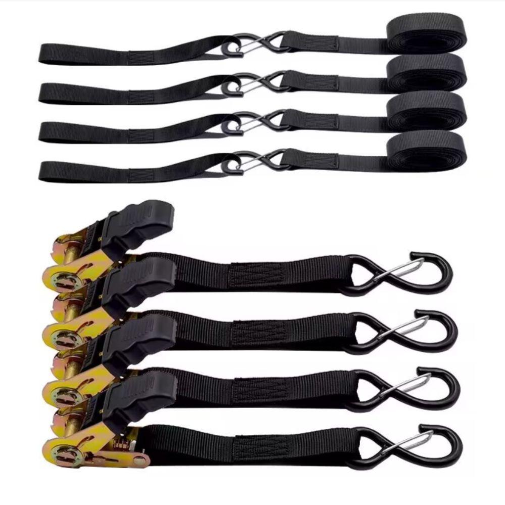 Durable Heavy-Duty Cargo Straps Rust Proof Polyester Lashing Straps Load Securing Straps Truck