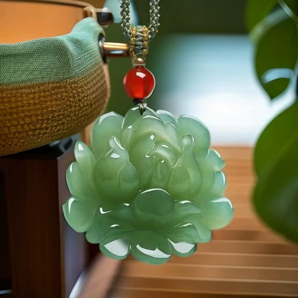 Collana con Ciondolo Fiore di Loto Regalo Donna Uomo Talismani Collana Gioielli