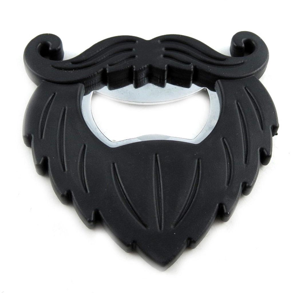 Les Trésors De Lily [L3110] - Vtipný otvírák na láhve 'Knír' černý - 7x7 cm