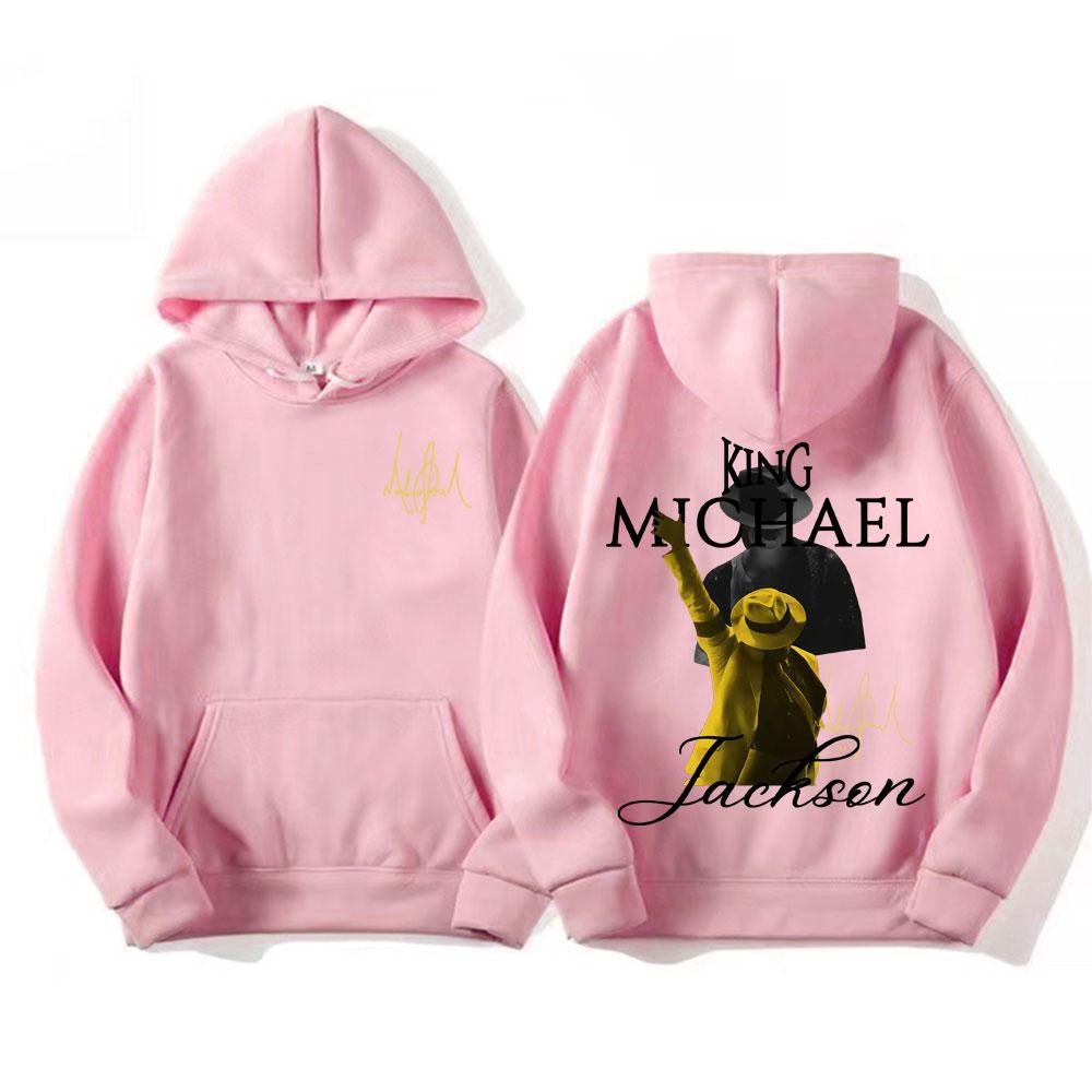 King of Pop Michael Jackson Tour Sweatshirts Women's Clothing Vintage High Street Hoodies Casual Long Sleeve Pullovers Hoodie