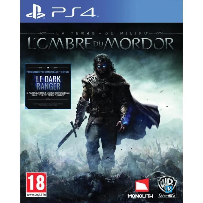 The middle earth the shadow of mordor game ps4 bianco