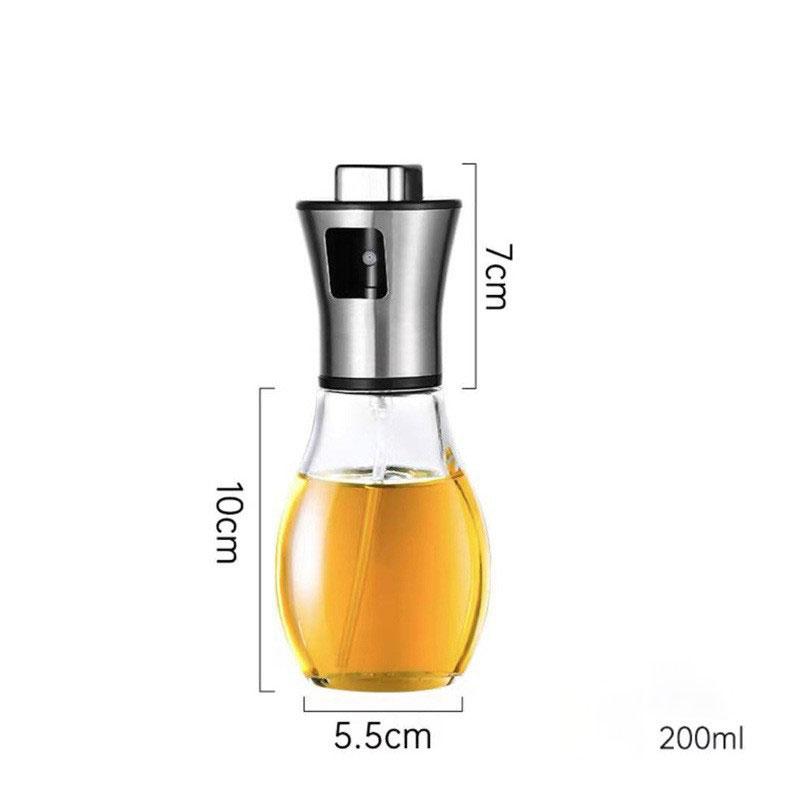 200ml Stainless Steel Fuel Injection Bottle Oil Dispenser Oil Tank Cruet Barbecue Kitchen Baking Baking Picnic Kitchen Tools