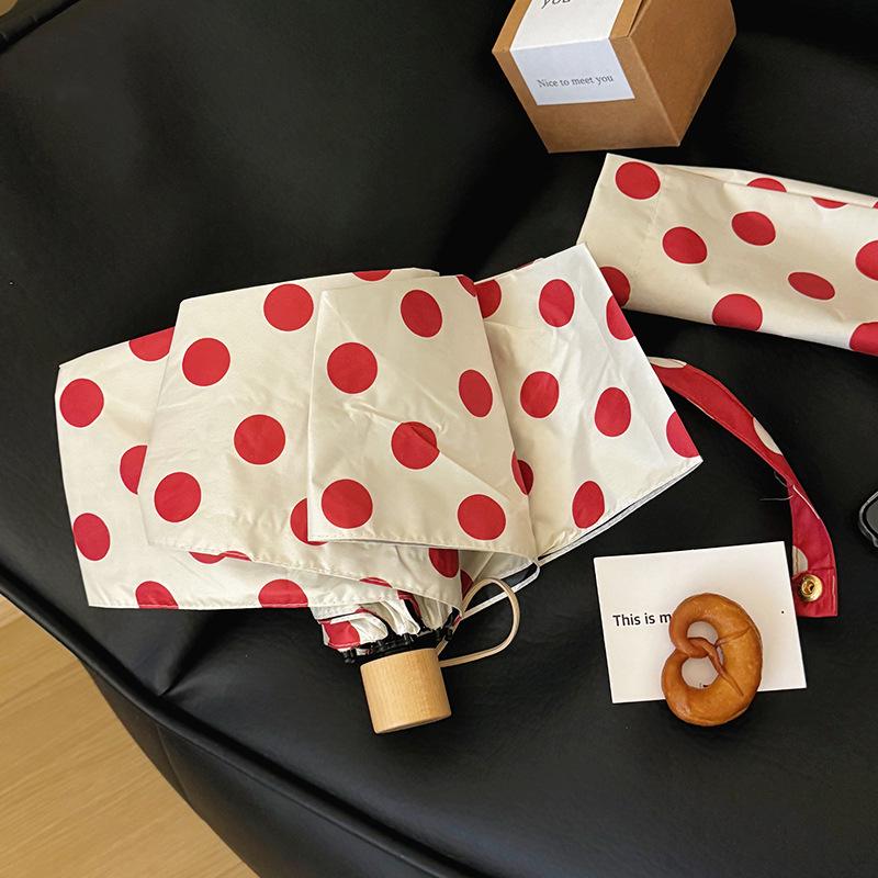 Chic Student Folding Umbrella: UV Protection, Dual-Use Automatic Sunshade