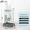 Yidashang No-Drill Stainless Steel Mop & Broom Holder