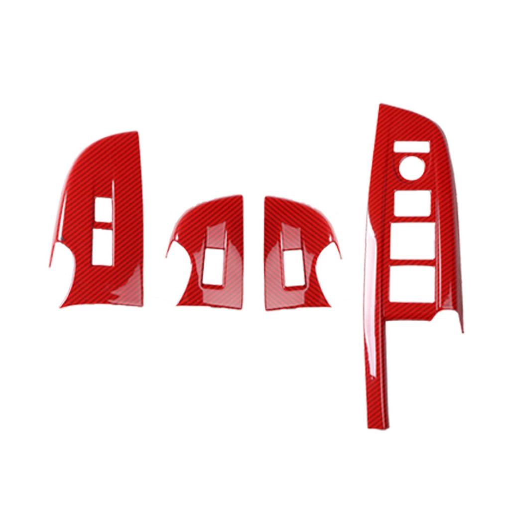 Carbon Fiber Interior Mod Kit for 13-16 Acura RDX: Door Armrest, Glass Switch, Center Console & Gear Sticker