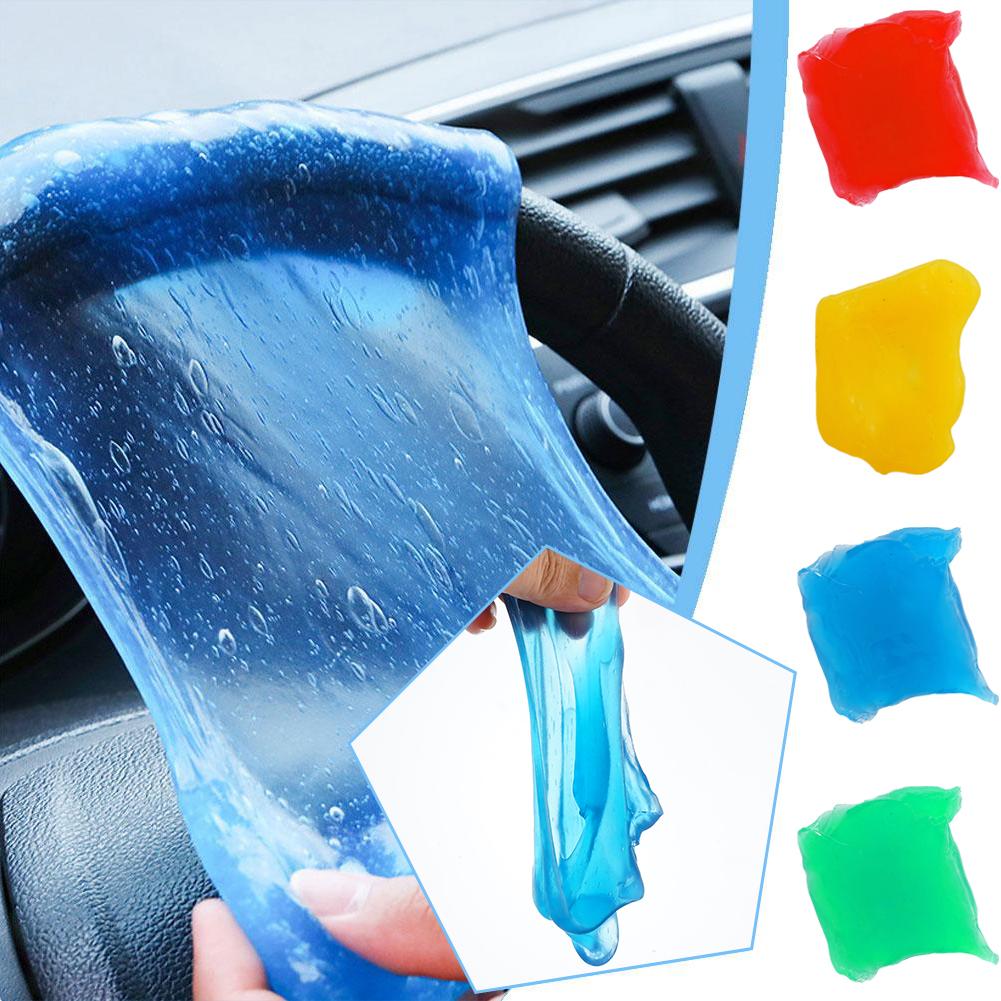 Car Cleaning Gel Reusable Keyboard Cleaner Vent Cleaner Slime Dust Dirt Removal Car Gel Mud Putty Kit USB For Laptop Cleans