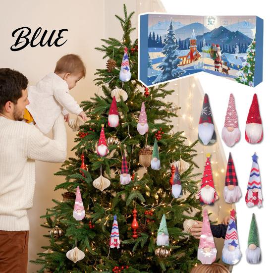 Festive Gnome Gift Countdown Box Calendar 2025 Gnomes Advent Set Christmas 24 Days with Figures