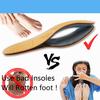 Leather Orthotics Insole for Flat Foot Arch Support Orthopedic Silicone Insoles for Men and Women