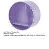 Storage Box Wall Mounted Display Rack Dust-Proof Anti-Moisture Organizer No Drill Needed Container for Small Apartments Dorms