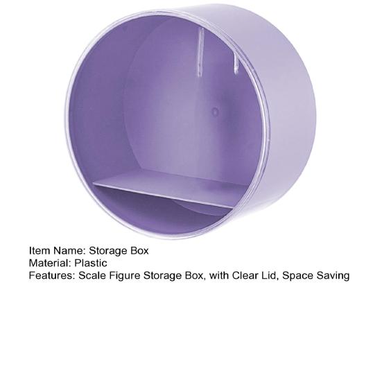 Storage Box Wall Mounted Display Rack Dust-Proof Anti-Moisture Organizer No Drill Needed Container for Small Apartments Dorms