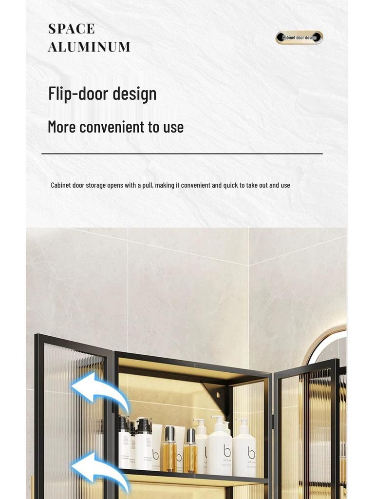 Waterproof Wall-Mounted Toilet Vanity Storage Cabinet