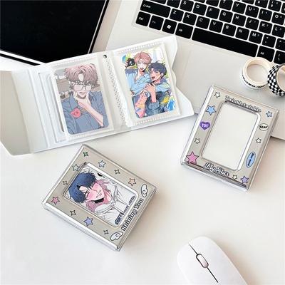 Y2k Silver Star Photo Album Collector Book Photocard Holder Korean Idol Card Holder Ins Cartoon Album Cards Binder