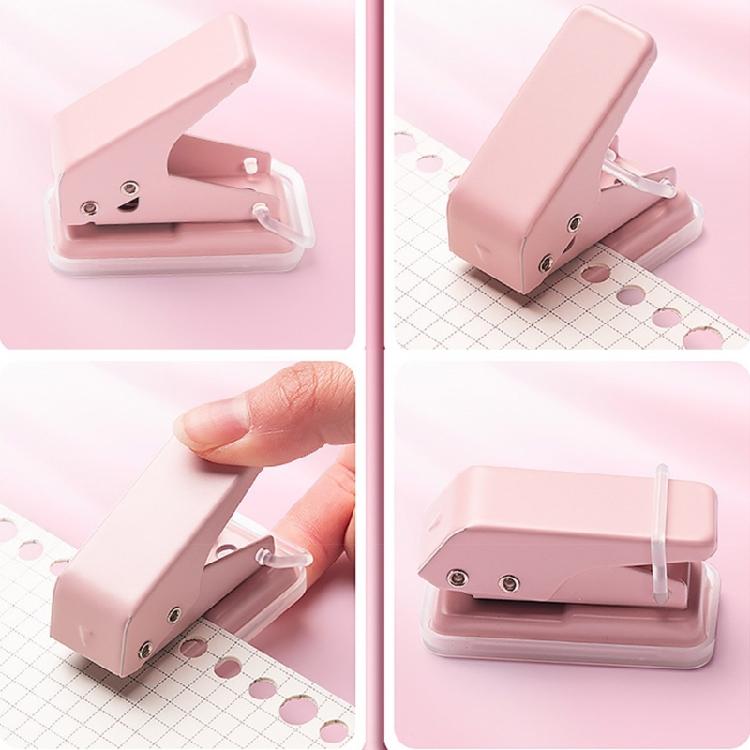 Plastic Hole Puncher For Multi Page Documents Smooth Punching Mechanism Travel Friendly Design Ideal Study Office Tool