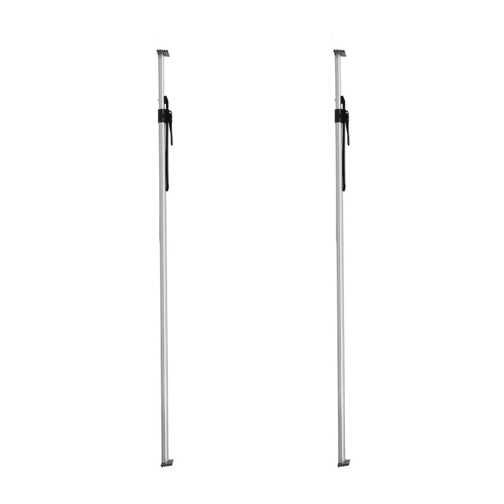 Cargo Bar, Ratcheting Cargo Bar Adjustable from 2261mm To 2642mm, Heavy-duty Steel Cargos Stabilizer with Non-Slip Foot Pad, Truck Bed Load Lock Bars