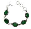 Green Garnet Gemstone Silver Plated Handmade Bracelet Jewelry BR 80