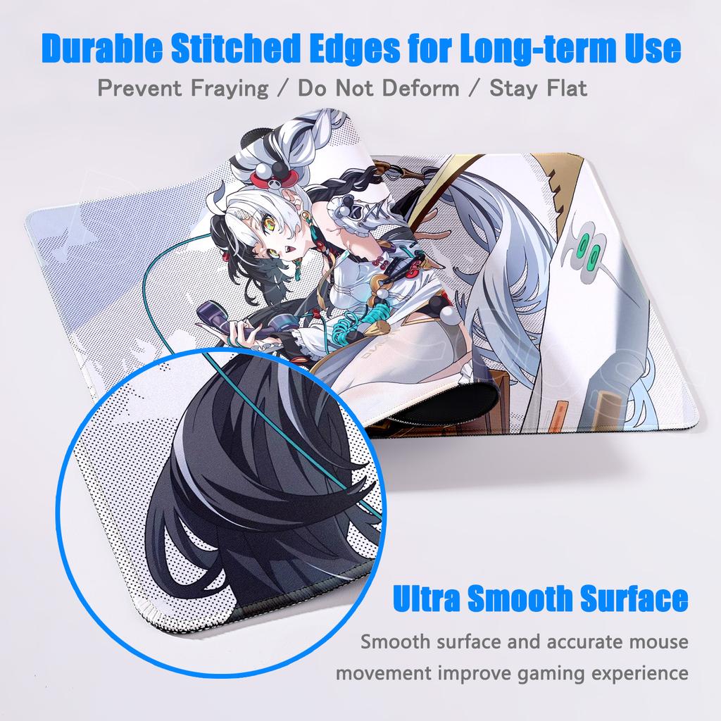 Νέος Ρόλος Pretty Zenless Zone Zero Dialyn Επιφάνεια Ποντικιού Kawaii Anime Κορίτσι ZZZ Επιφάνεια Ποντικιού PC Laptop Αντιολισθητικό Πληκτρολόγιο Χαριτωμένα Επιτραπέζια Στρώματα