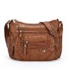 Casual and Minimalist Soft Leather Large Capacity Shoulder Bag