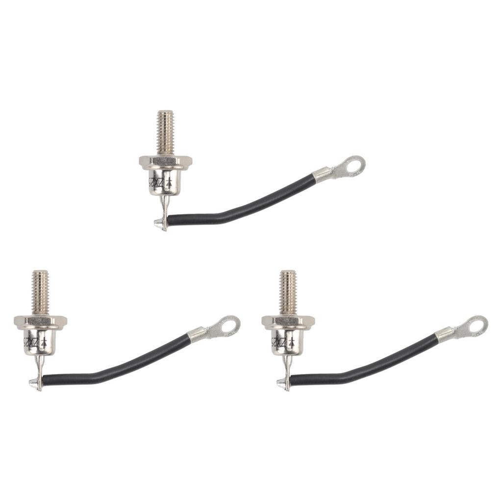 3 Stück 25A ZX25 12 Dieselgenerator Diode Kleine Tragbare Gleichrichterdioden Ersatzzubehör Teile Negative Schwarze Leitung