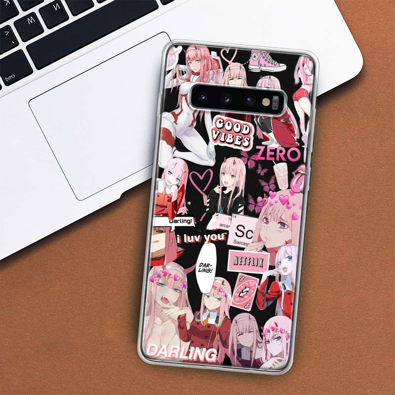Etui na telefon Zero Two Darling In The FranXX dla Samsunga Galaxy S10 Plus S20 FE S21 S22 Ultra S10E S9 S8 + S6 S7 Edge Lite Shell Co