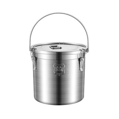 Portable 304 Stainless Steel Sealed Bucket with Lid