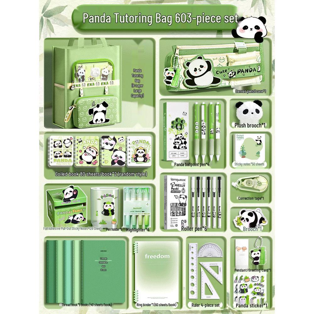 Panda kancelejas preču dāvanu komplekts: Atpakaļ