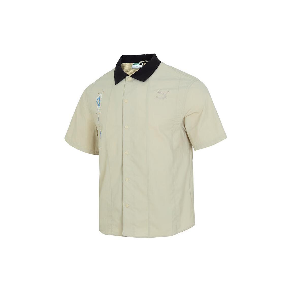 PUMA Prairie Resort Shirt Tan Men s 626867-90 M