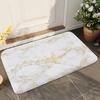 1pc Luxury Golden Marble Bath Mat Absorbent Anti Slip Soft Carpet for Bathroom Kitchen Home Decor Floor Mat