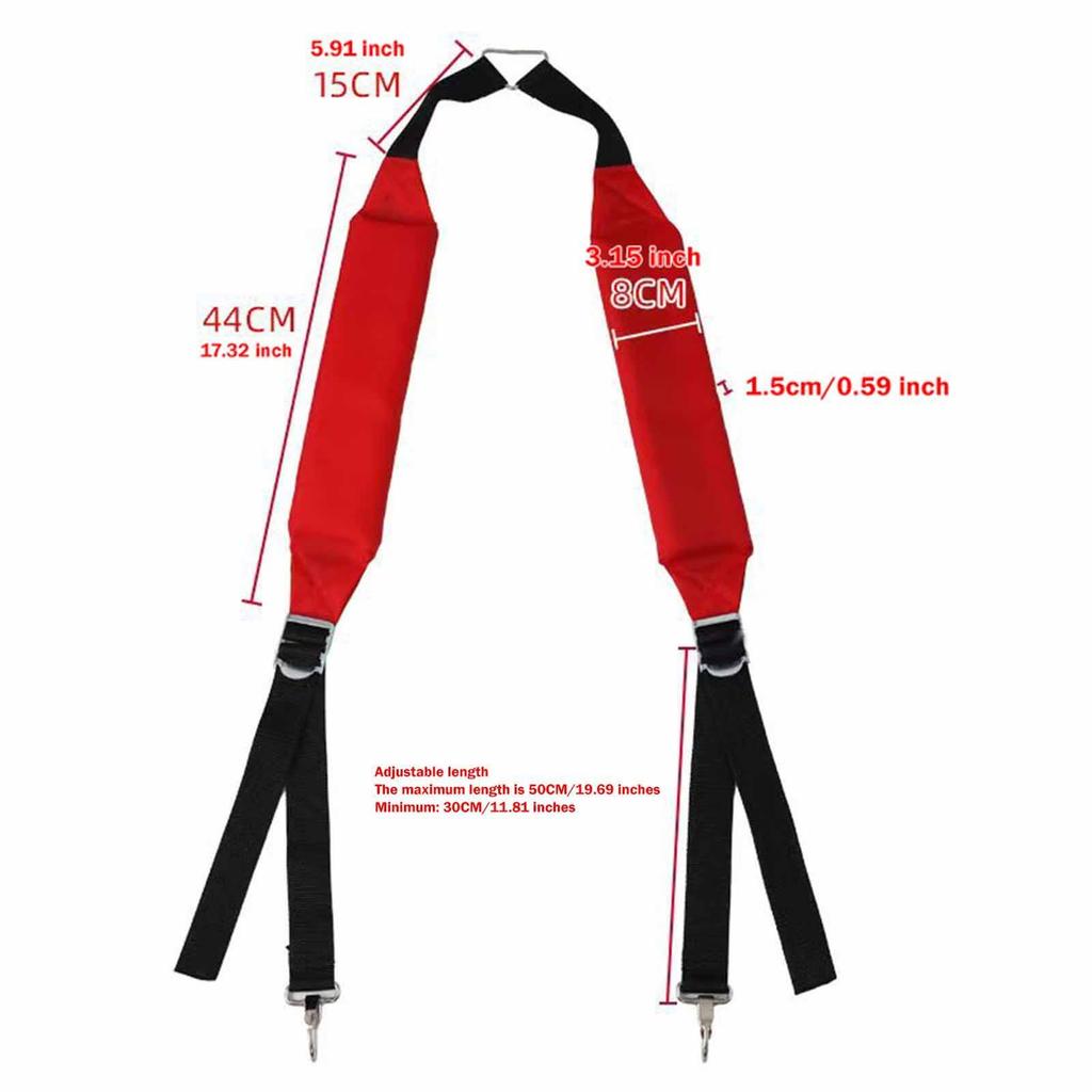 Grass Trimmer Shoulder Strap Comfort Side Hanging Grass Trimmer Strap for Garden Pruner Trimmer Brush Cutter Leaf Blower