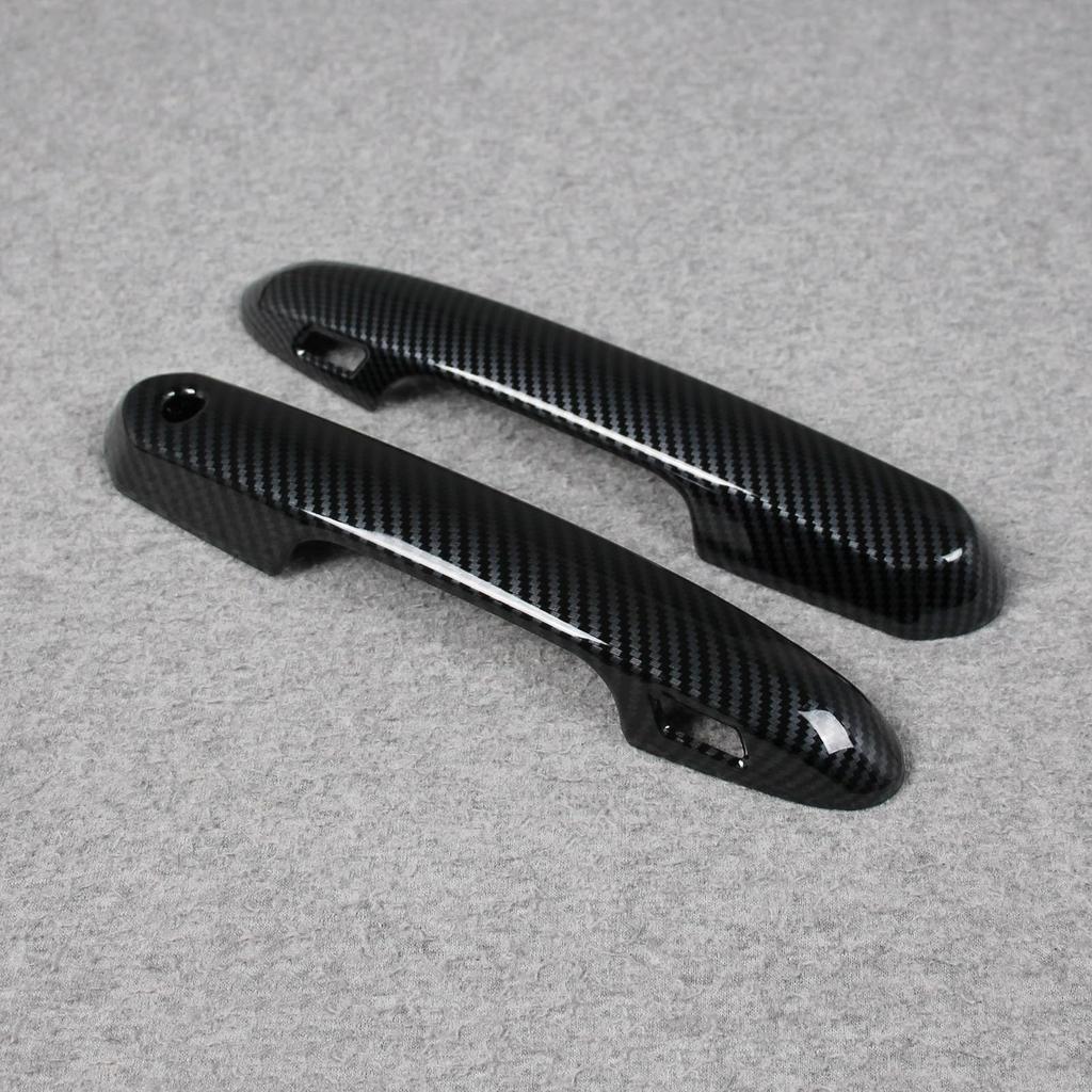 RUIQ Exterior Door Handle Covers for Toyota Crown Crossover Sport Full Designed Exclusively for Toyota Crown Carbon Fiber SH35/Crown AZSH36W/AZSH37W,